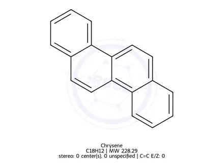 Chemical structure of Chrysene