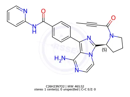Chemical structure of Acalabrutinib