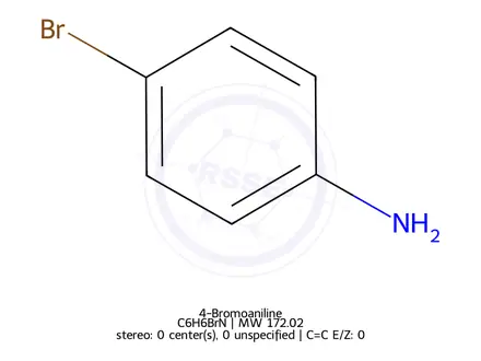 Chemical structure of 4-Bromoaniline