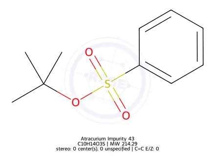 Chemical structure of tert-butyl benzenesulfonate