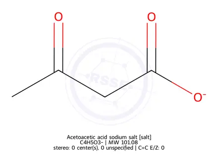 Chemical structure of Acetoacetic acid sodium salt