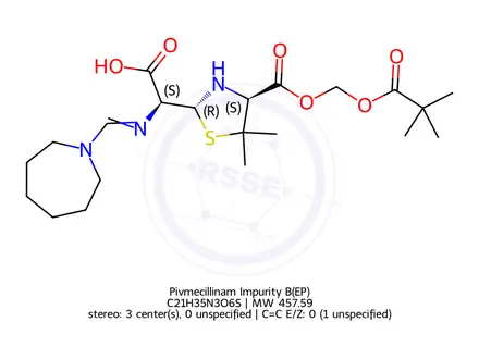 Chemical structure of Pivmecillinam Impurity B(EP)
