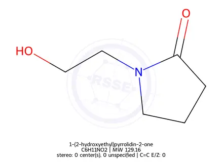 Chemical structure of 1-(2-hydroxyethyl)pyrrolidin-2-one