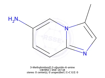 Chemical structure of 3-Methylimidazo[1,2-a]pyridin-6-amine