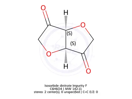 Chemical structure of Isosorbide dinitrate Impurity F