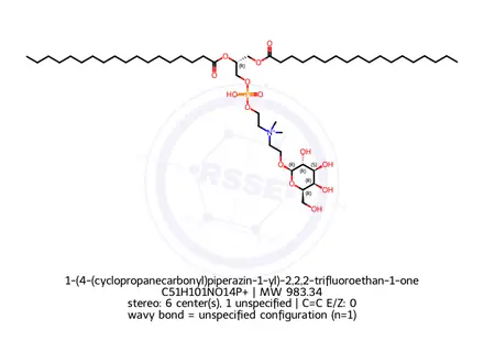 Chemical structure of 1-(4-(cyclopropanecarbonyl)piperazin-1-yl)-2,2,2-trifluoroethan-1-one