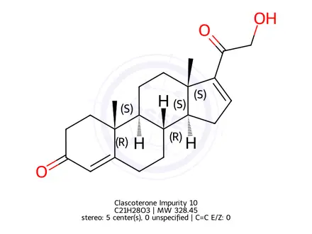 Chemical structure of Clascoterone Impurity 10