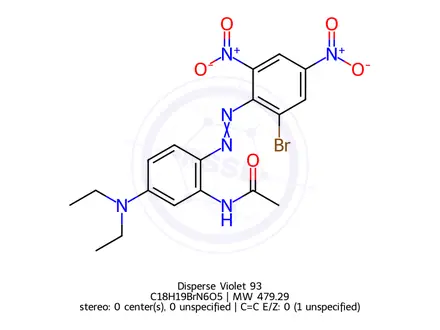 Chemical structure of Disperse Violet 93