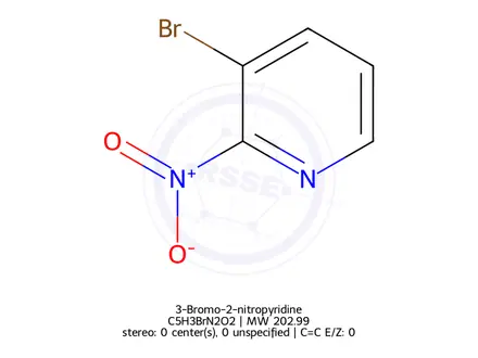 Chemical structure of 3-Bromo-2-nitropyridine