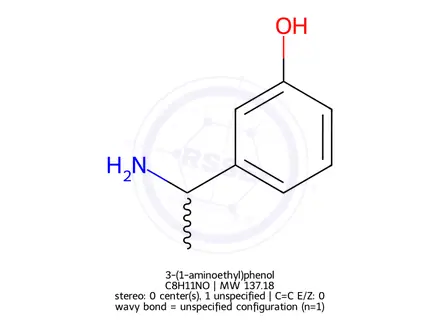 Chemical structure of 3-(1-aminoethyl)phenol