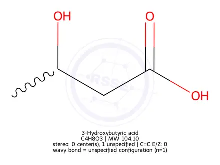 Chemical structure of 3-Hydroxybutyric Acid