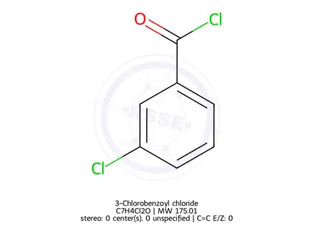 Chemical structure of 3-Chlorobenzoyl chloride