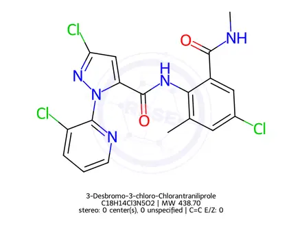 Chemical structure of 3-Desbromo-3-chloro-Chlorantraniliprole