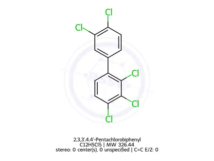 Chemical structure of 2,3,3',4,4'-Pentachlorobiphenyl