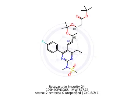 Chemical structure of Rosuvastatin isomer-2