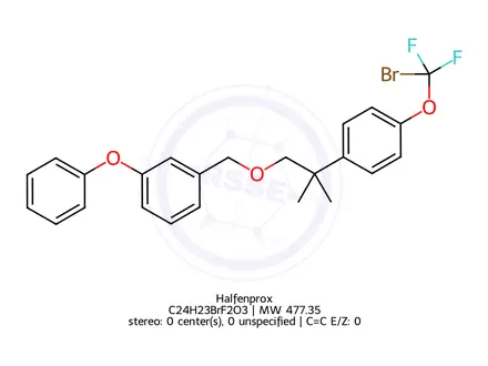 Chemical structure of Halfenprox