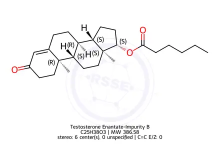 Chemical structure of Testosterone Enantate-Impurity B