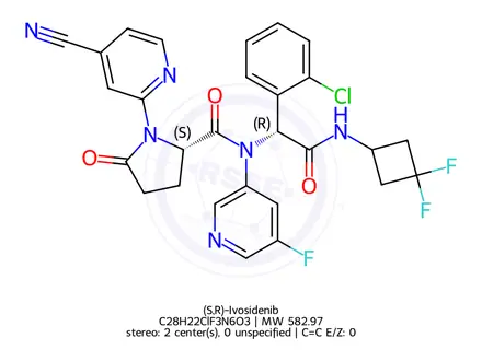 Chemical structure of (S,R)-Ivosidenib