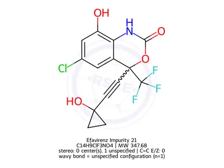 Chemical structure of Efavirenz Impurity 21