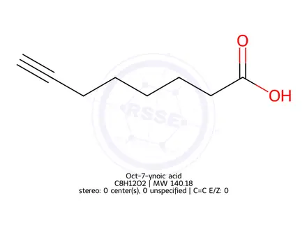 Chemical structure of Oct-7-ynoic acid