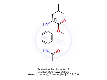 Chemical structure of Acetaminophen Impurity 12