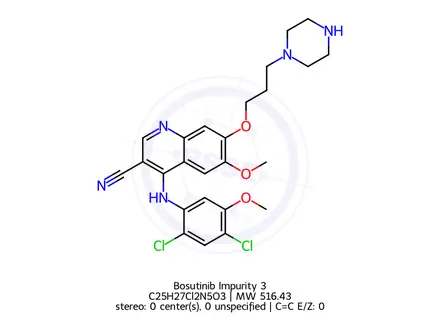 Chemical structure of Bosutinib Impurity 3