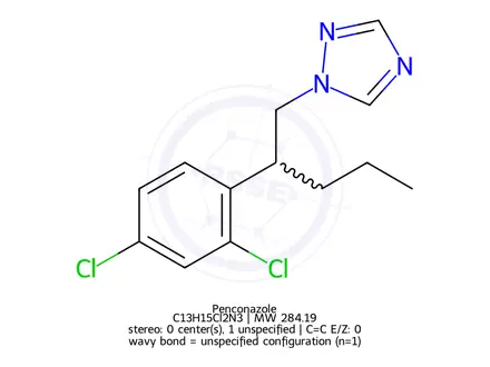 Chemical structure of Penconazole