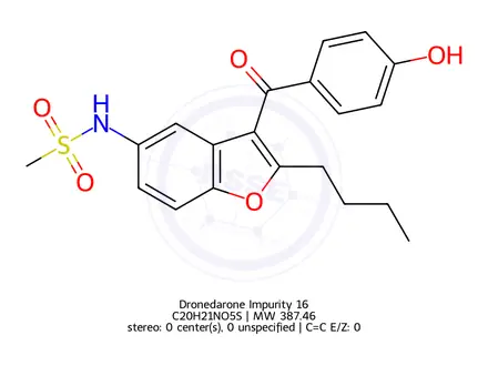Chemical structure of Dronedarone Impurity 16