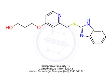 Chemical structure of Rabeprazole Impurity 16