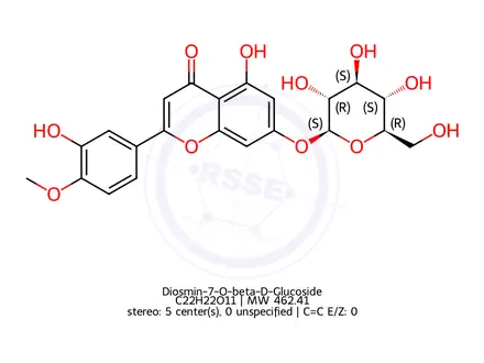 Chemical structure of Diosmin-7-O-beta-D-Glucoside