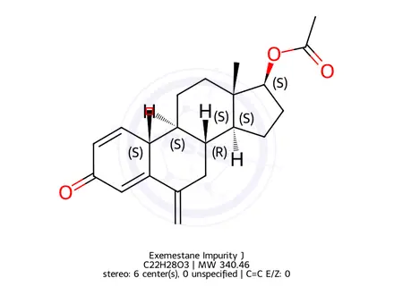 Chemical structure of Exemestane Impurity J