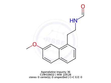 Chemical structure of Agomelatine Impurity 36