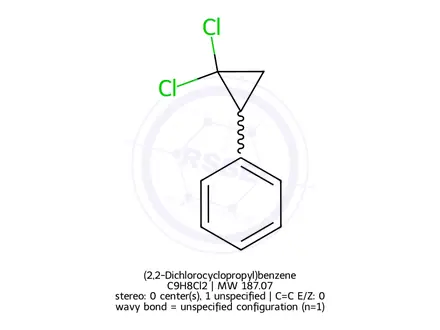 Chemical structure of (2,2-Dichlorocyclopropyl)benzene