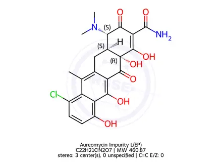 Chemical structure of Aureomycin Impurity L(EP)