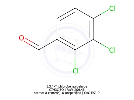 Chemical structure of 2,3,4-Trichlorobenzaldehyde
