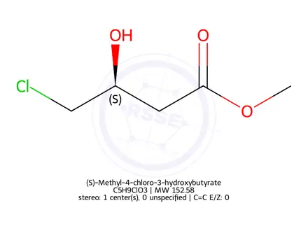 Chemical structure of (S)-Methyl-4-chloro-3-hydroxybutyrate