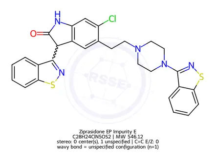 Chemical structure of Ziprasidone EP Impurity E