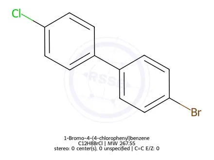 Chemical structure of 1-Bromo-4-(4-chlorophenyl)benzene