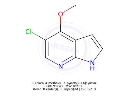 Chemical structure of 5-Chloro-4-methoxy-1h-pyrrolo[2,3-b]pyridine