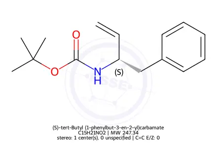 Chemical structure of (S)-3-Boc-amino-4-phenyl-1-butene