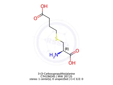 Chemical structure of 3-(3-Carboxypropylthio)alanine