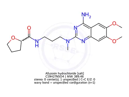 Chemical structure of Afuzosin hydrochloride