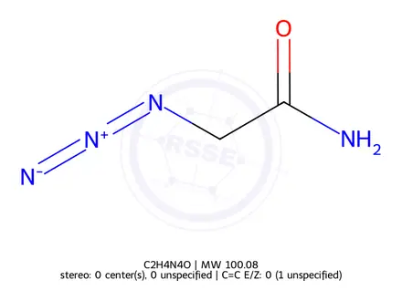 Chemical structure of Azidoacetamide