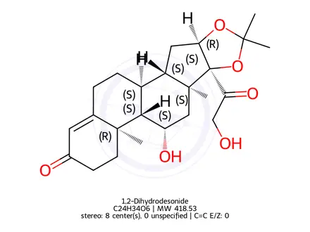 Chemical structure of Budesonide Impurity 40