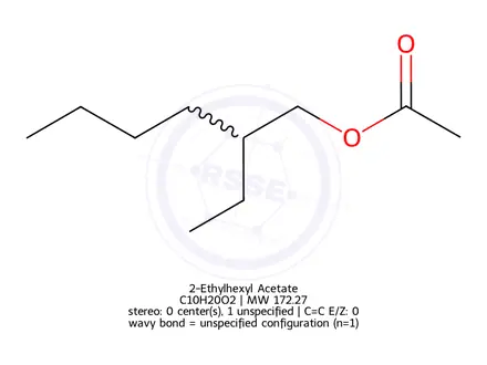 Chemical structure of 2-Ethylhexyl Acetate