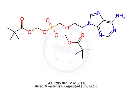 Chemical structure of Adefovir Dipivoxil