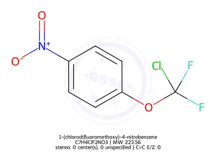 Chemical structure of 1-(chlorodifluoromethoxy)-4-nitrobenzene
