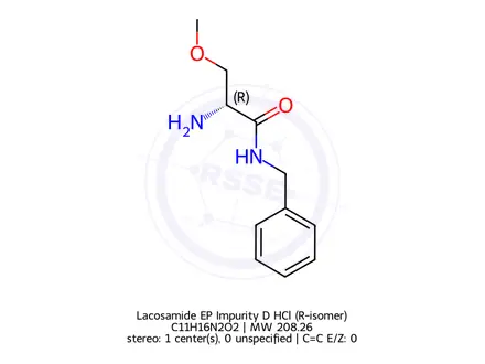 Chemical structure of Lacosamide EP Impurity D HCl (R-isomer)