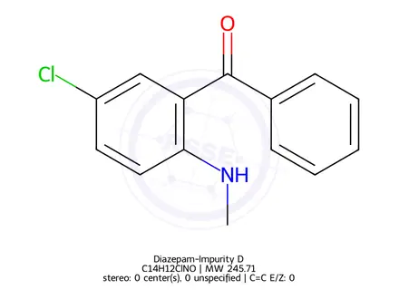Chemical structure of Diazepam-Impurity D