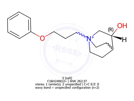 Chemical structure of Aclidinium bromide Impurity 1(Bromide)